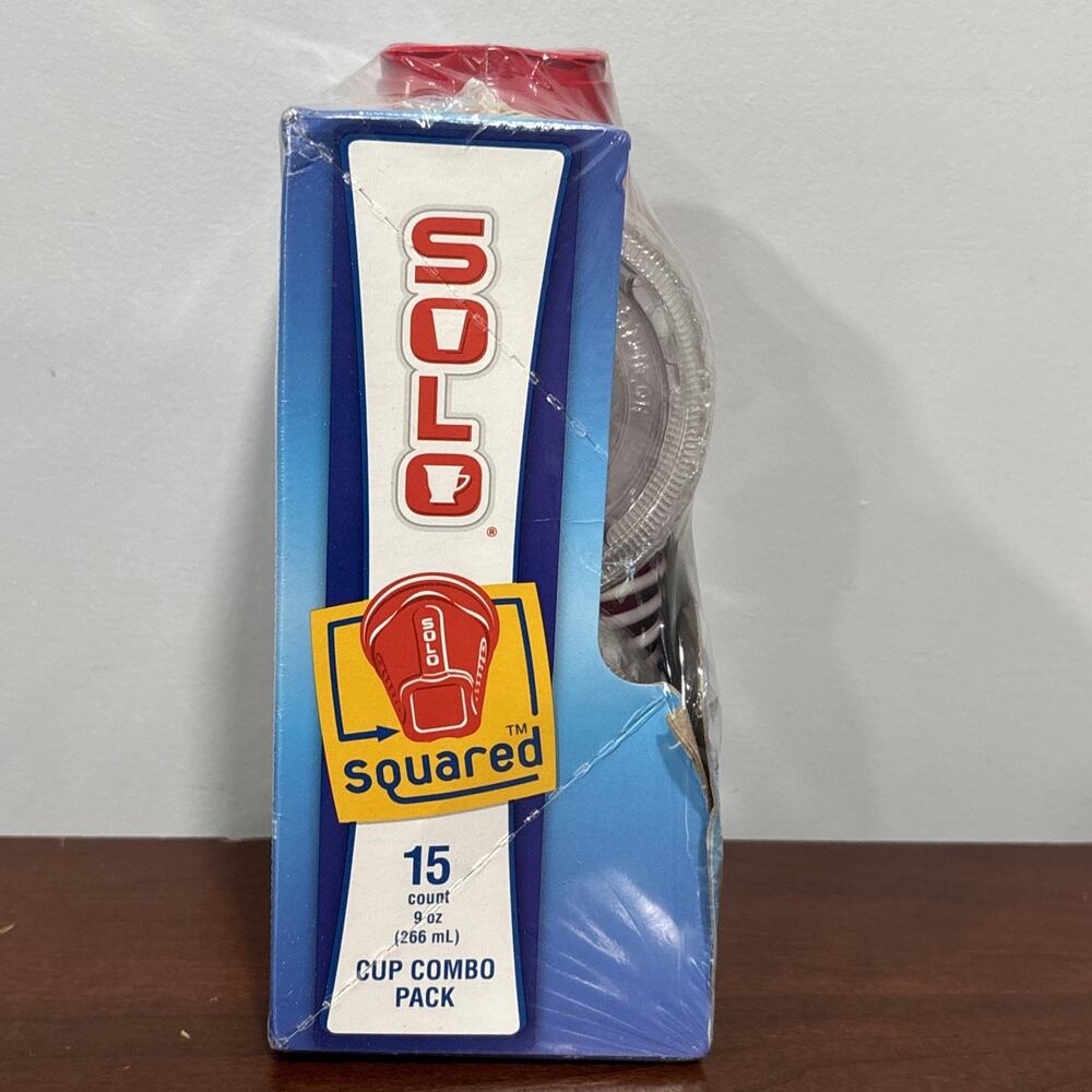 Solo Cups For Kids On The Go Combo Pack Lids & Straws 9 Oz Squared Red Sealed - Picture 4 of 6